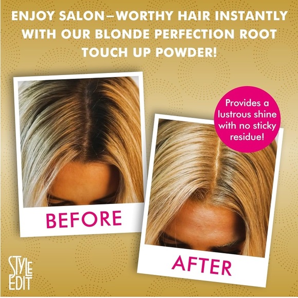 Root Touch Up  Dark Blonde Root Concealer Thinning Hair Mineral Infused Powder 2 - Picture 7 of 11